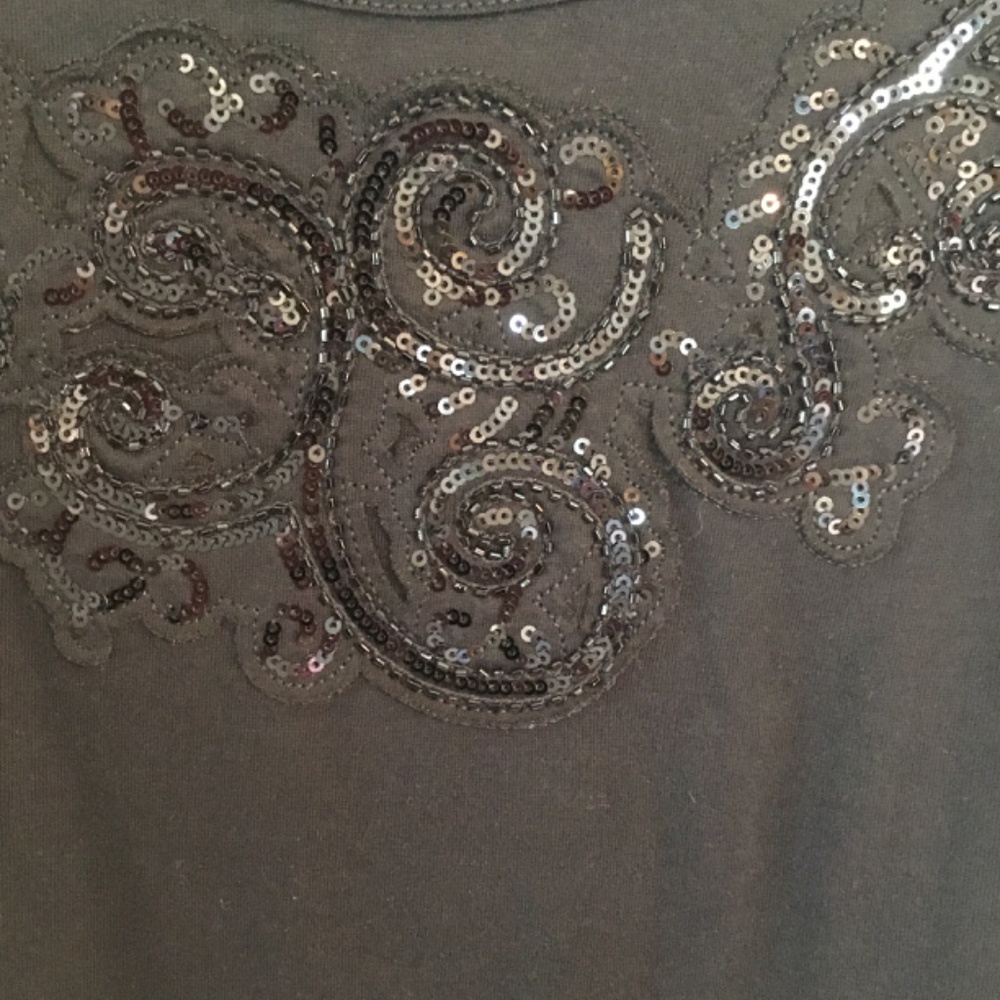 Ralph Lauren Ladies Embellishment Pullover Top Black Size M - Picture 3 of 5